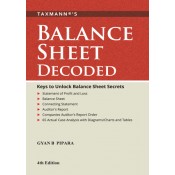 Taxmann's Balance Sheet Decoded by Gyan B. Pipara [HB Edn. 2023]